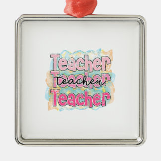 Best Teacher Metal Tree Decoration