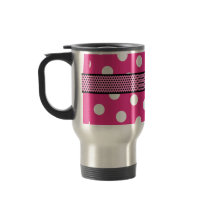Best TEACHER Monogram Pink Polka Dots V02