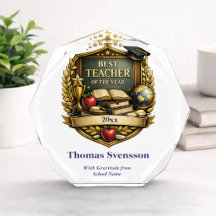 Best Teacher of the Year Award Personalised