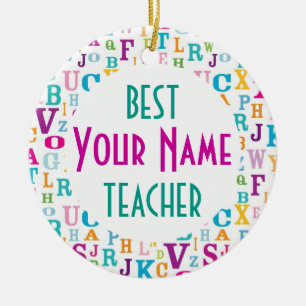 Best Teacher Personalised Appreciation Ornament