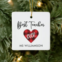 Best Teacher Trendy Personalised Teacher Christmas