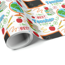 Best Teacher Wrapping Paper