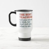 BEST TEACHERS custom monogram mugs