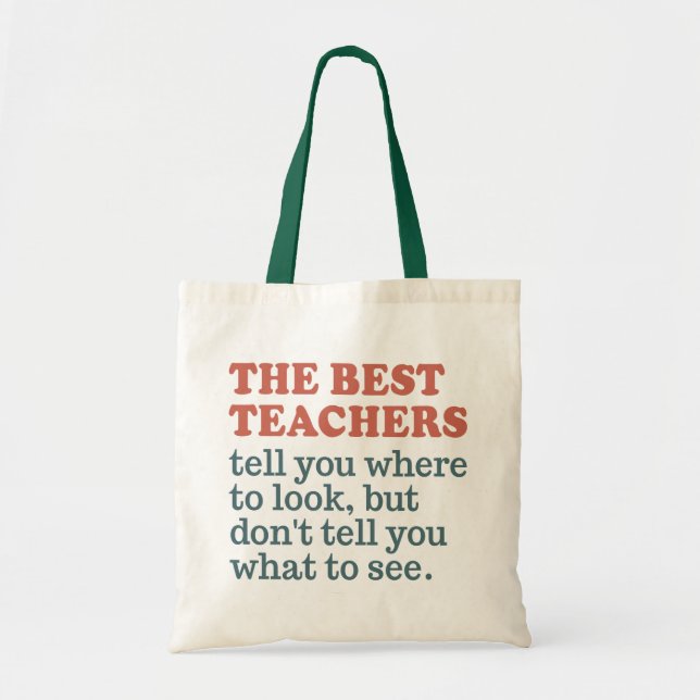 BEST TEACHERS tote bags (Front)