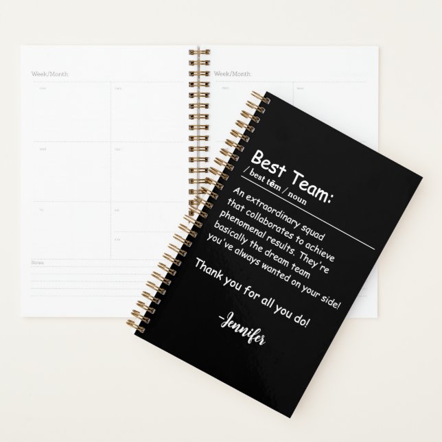 Best Team Definition employee appreciation Custom Planner (Display)