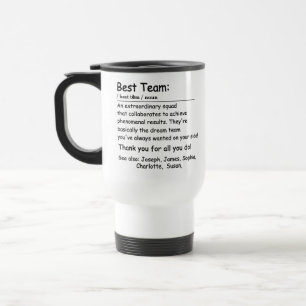 Best Team Definition employee appreciation Custom Travel Mug