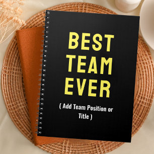 Best Team Ever Employees Coworker Teamwork Gift Notebook
