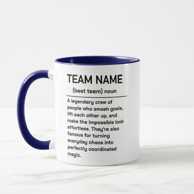 Best Team Ever | Fun Modern Team Appreciation Mug (Left)