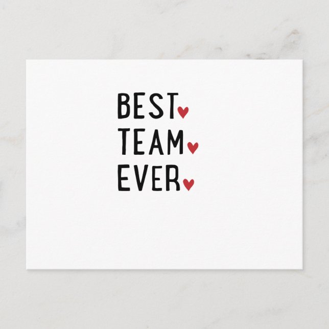 Best Team ever Postcard (Front)