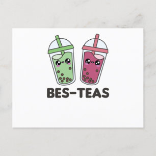 Best-Teas - Bubble Tea Kawaii Boba Tea Love Postcard