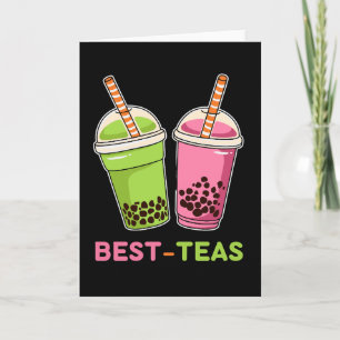 Best teas kawaii boba bubble tea best friends card