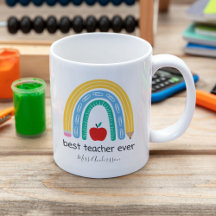 Best Techer Ever Personalised Teacher Gift