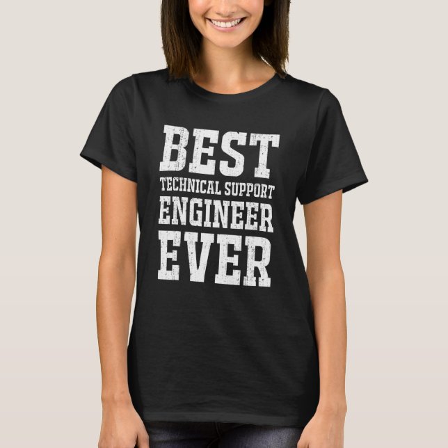 Best Technical Support Specialist Help Desk Profes T-Shirt (Front)