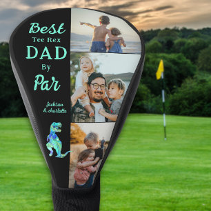 Best Tee Rex Dad By Par 3 Photo Collage Golf Head Cover