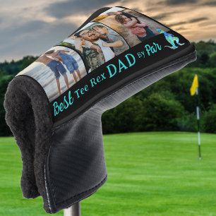 Best Tee Rex Dad By Par 3 Photo Collage Golf Head Cover