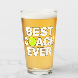 Best Tennis Coach Ever Thank You Coach Sports Glass
