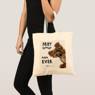 Best terrier mum ever tote bag