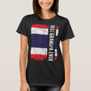 Best Thai Grandpa Ever Thailand Flag Father's Day T-Shirt