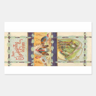 Best Thanksgiving Wishes Vintage Sticker