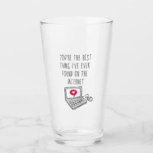 Best Thing on the Internet   Anniversary Gift Glass