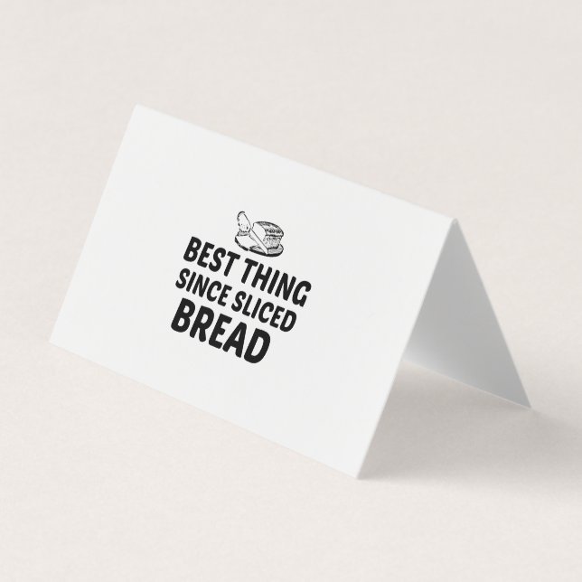 Best thing since sliced bread business card (Front)