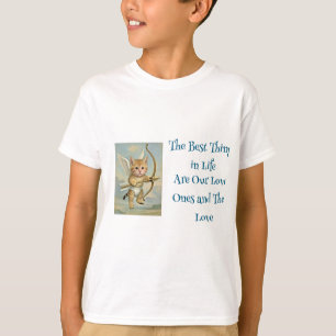 Best Things in Life Cupid Cat Love T-Shirt