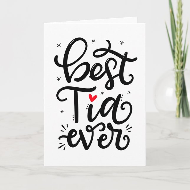 Best Tia Ever, Spanglish Card (Front)