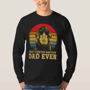 Best Tibetan Mastiff Dad Ever Dog Retro Vintage T-Shirt