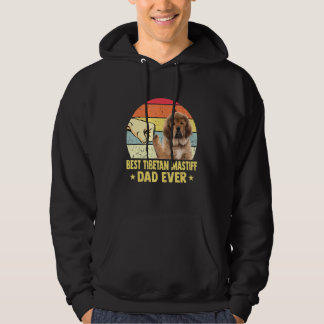 Best Tibetan Mastiff Dad Ever Retro Vintage Father Hoodie