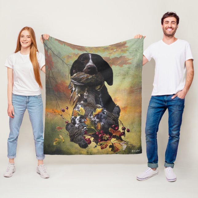  Best Times of Day to Hunt , GSP      Fleece Blanket (In Situ)