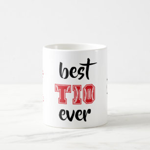 Best Tio Ever Personalised Red Baseball Coffee Mug