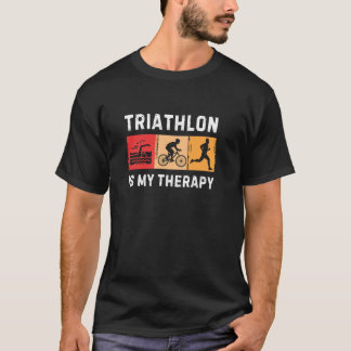 Best Triathlon Art For Men Women Triathlete Sport  T-Shirt