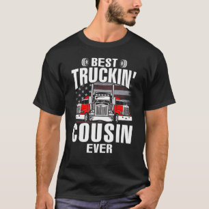 Best Truckin' COUSIN Ever USA Flag Father's Day T-Shirt