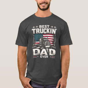 Best Truckin' Dad Ever USA T-Shirt