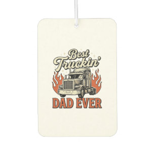 Best Truckin Dad Ever Vintage Truck Father Shirt_1 Car Air Freshener