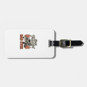 Best Truckin Dad Ever Vintage Truck Father Shirt_1 Luggage Tag