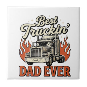 Best Truckin Dad Ever Vintage Truck Father Shirt_1 Tile