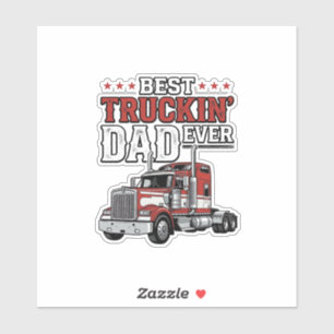 Best Truckin Dad Ever Vintage Truck Shirt Design_1