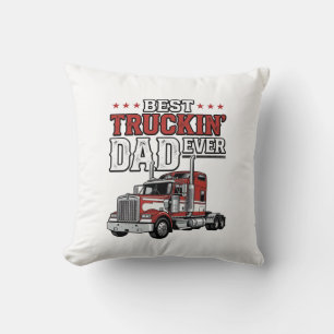 Best Truckin Dad Ever Vintage Truck Shirt Design_1 Cushion
