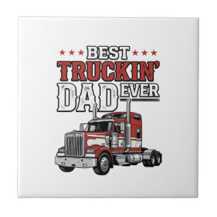 Best Truckin Dad Ever Vintage Truck Shirt Design_1 Tile