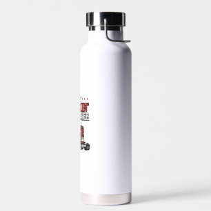 Best Truckin Dad Ever Vintage Truck Shirt Design_1 Water Bottle