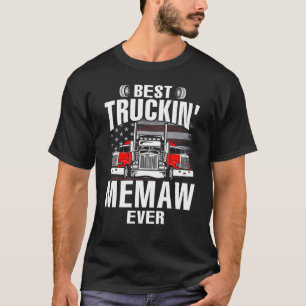 Best Truckin' MEMAW Ever USA Flag Father's Day T-Shirt