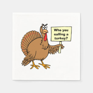 Best Turkey Jokes Napkin