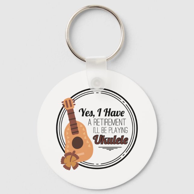 Best Ukulele Musician Gift Key Ring (Front)