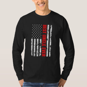 Best Uncle American Flag Usa Patriotic Proud Funny T-Shirt