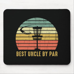 Best Uncle By Par Funny Disc Golf Gift For Men Mouse Mat