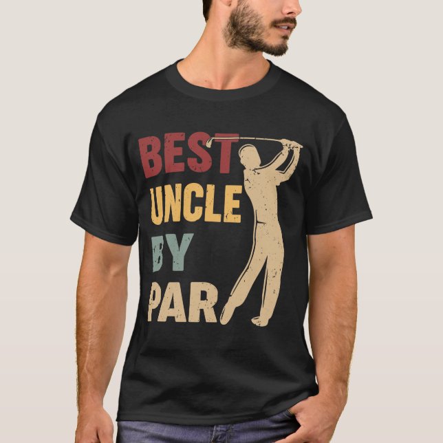 Best Uncle By Par Funny Golf T-Shirt (Front)