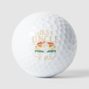 Best Uncle by Par Funny Quote Gift Golf Ball