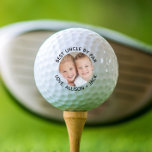 Best Uncle By Par Photo Golf Balls<br><div class="desc">A fun custom photo golfball for a golfer uncle. "Best Uncle By Par" and the names of his nieces and nephews circle their photo.</div>
