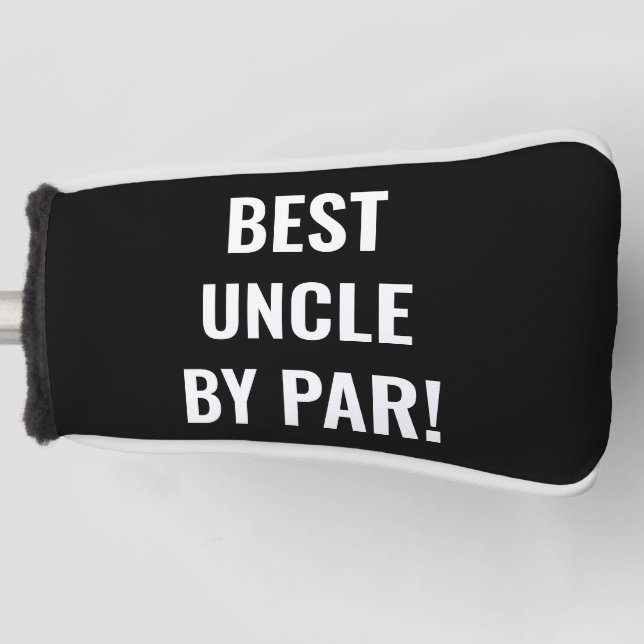 Best Uncle by Par Sports Golfer Lettering Golf Head Cover (Front)
